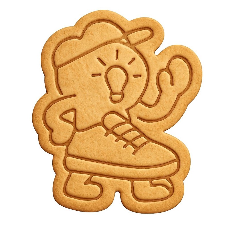 Glow-in-the-Dark Sneakerhead Cookie Cutter & Stamp, Fondant & Clay - 4x3.5 gallery