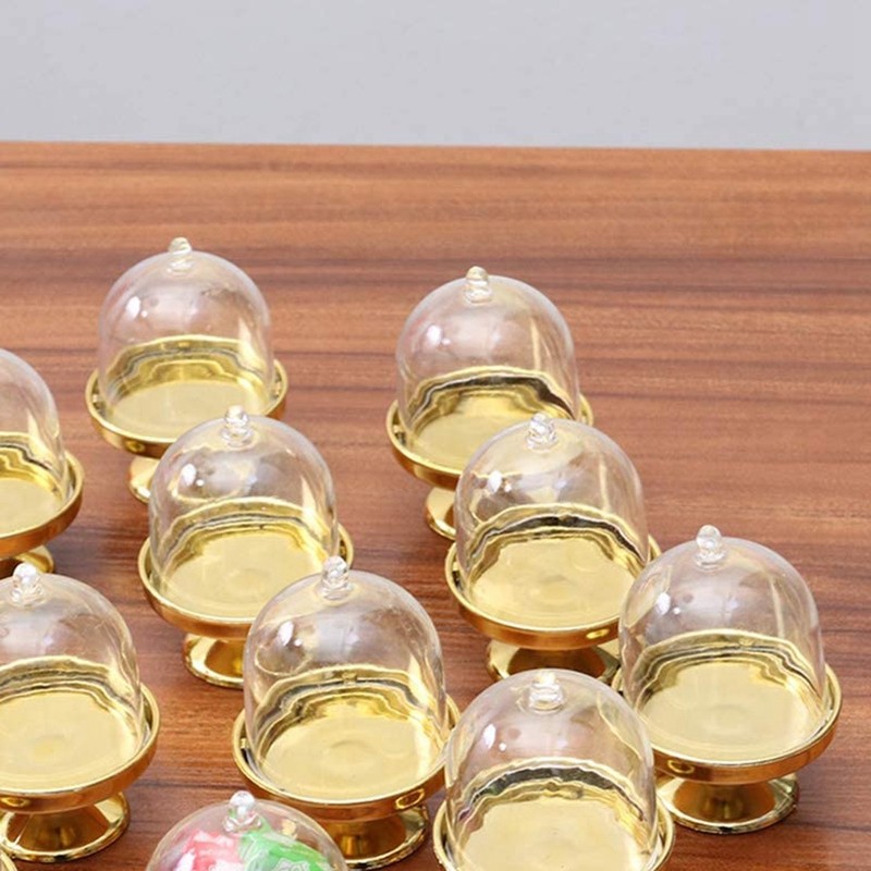 Golden Cake Stand- Cake Pan with Stand and Dome Cover, 24 Single Cup Cake5291 gallery