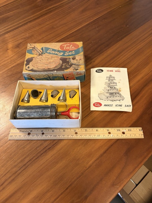 Vintage Tala Icing Set in Original Box Complete w/ Instructions Made in England
