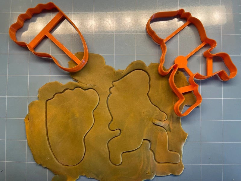 Bigfoot Sasquatch Cookie Cutter Set of 2 gallery