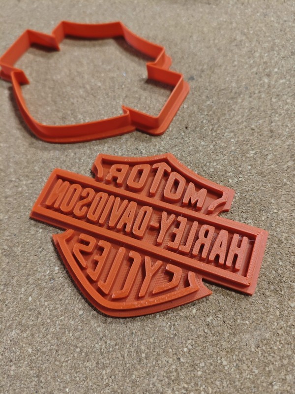 Harley Davidson Ducati Yamaha Motorcycle Cookie Stamps 3D 3 Piece Set gallery
