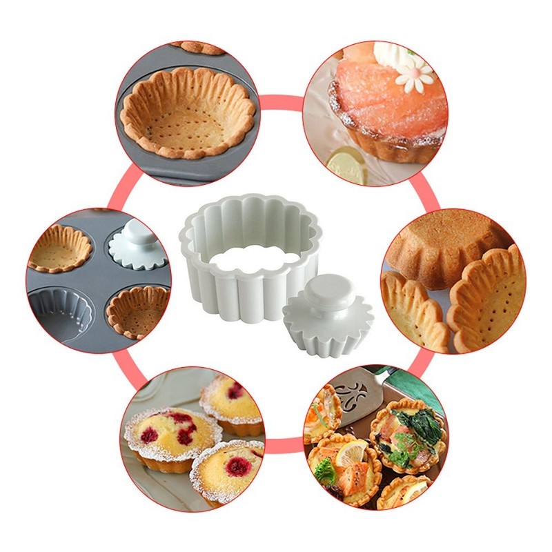 Plastic Cookie Cutter Set Flower Shape Pastry Biscuit Baking Tool Clay DIY Molds gallery