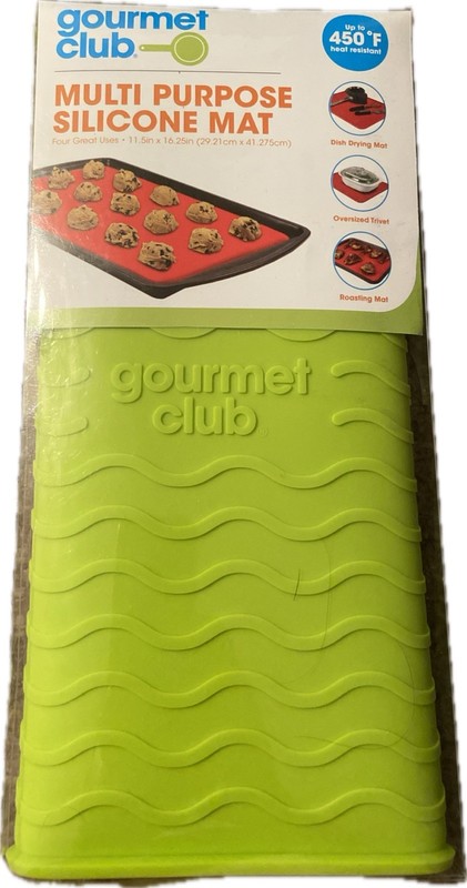 Gourmet Club Multi Purpose Silicone Mat. NEW. Baking, Roasting, Dish Drying