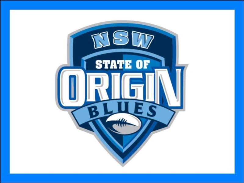 NRL State of Origin Blues Edible Topper – State of Origin Blues vs Maroons Party