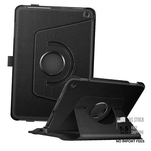 Case for Kindle Fire HD 8 & HD 8 Plus Tablet (12th/10th Generation, Black