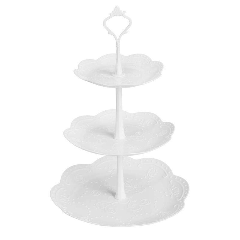 Coitak 3 Tier Cupcake Stand, Plastic Tiered Serving Stand, Dessert Tower Tray…
