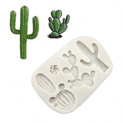 5-Cavity Cactus Silicone Fondant Mold Cacti Sugarcraft Chocolate Candy Mold gallery
