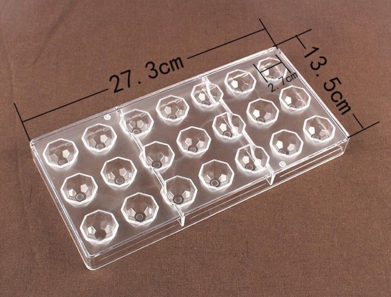 4 Pack 84 Grids Polycarbonate Chocolate Molds Candy Making Tray Molds for Sweets gallery