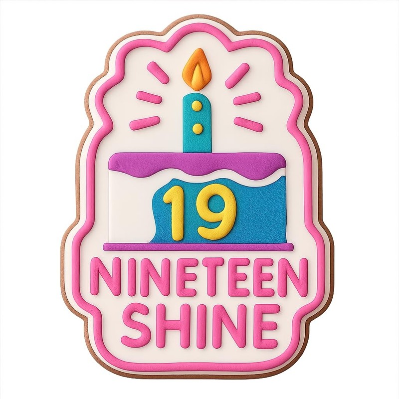 Nineteen Shine Radiant Cookie Cutter & Stamp, Fondant & Clay - 3x4" gallery