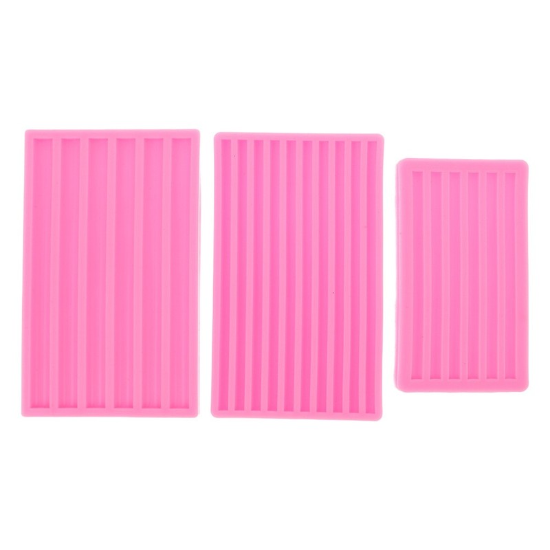 3 Pcs Wax Melt Molds Silicone Moulds for Crafting Seal Strip DIY gallery