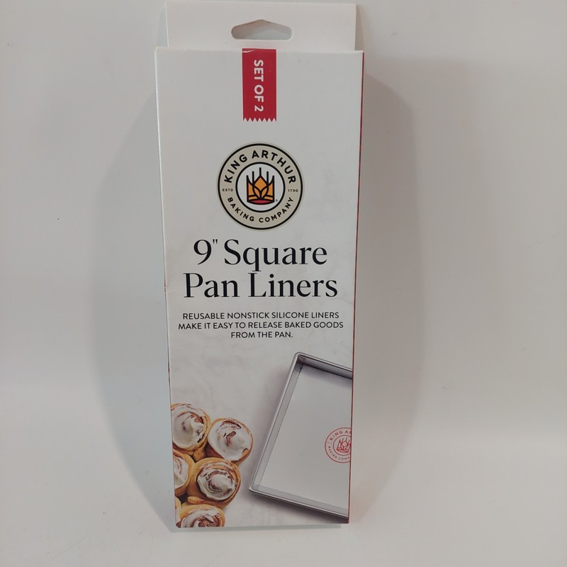 Silicone Nonstick 9" Square Pan Liners Oven Safe (2 PER BOX) Reusable NEW gallery