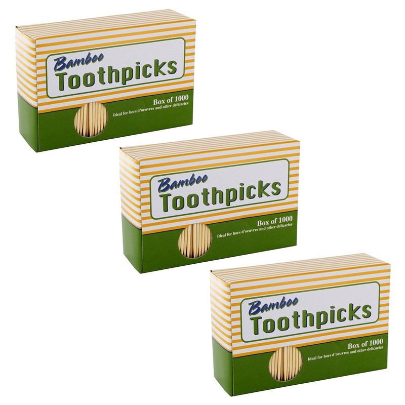 Good Old Values Bamboo Toothpicks, Pack of 3000