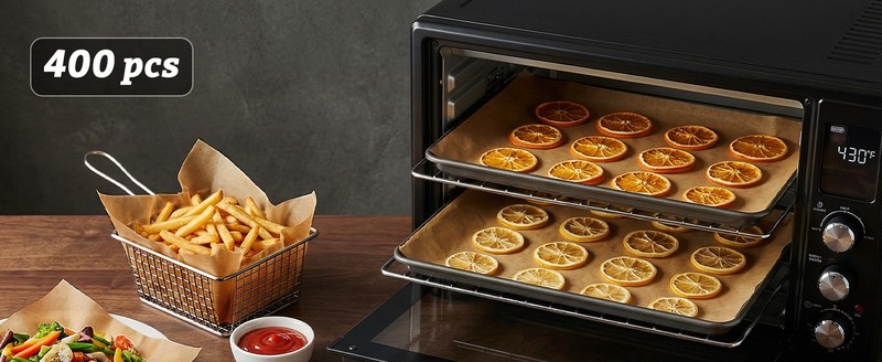300 Pcs Parchment Paper Baking Sheets, 9x13 Inches Non-Sti gallery