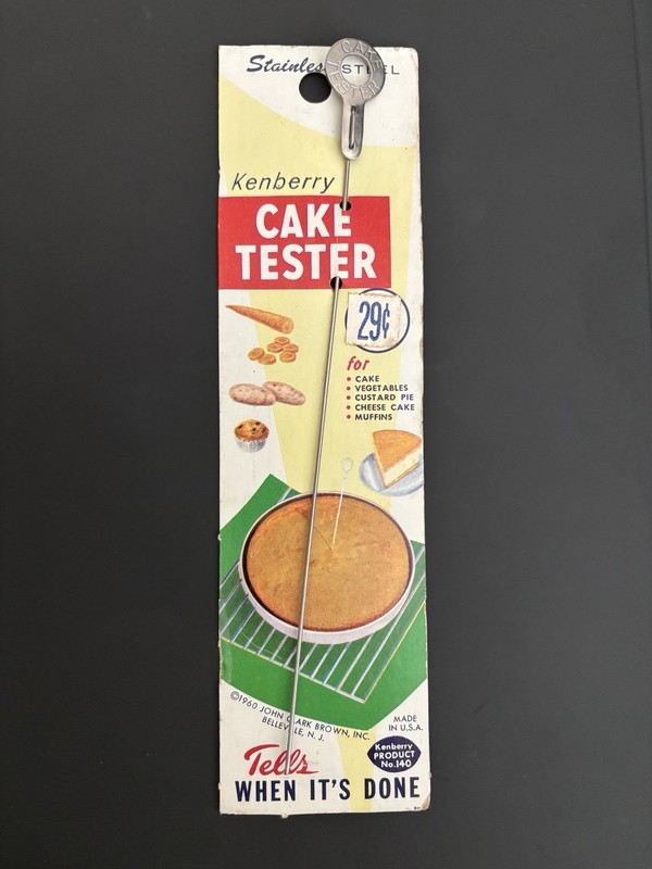 Vintage Kenberry Cake Tester Product No. 140 (1960) Unused