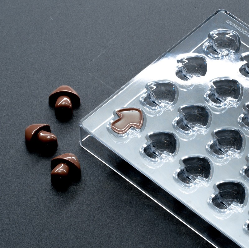 Bold Maker 5mL Mushroom Chocolate Mold – Polycarbonate – 28 Cavities – 22942