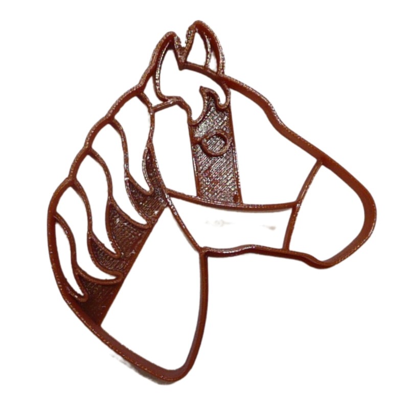 HORSE HEAD FACE SIDE VIEW DETAILED FARM RANCH ANIMAL COOKIE CUTTER USA PR5036