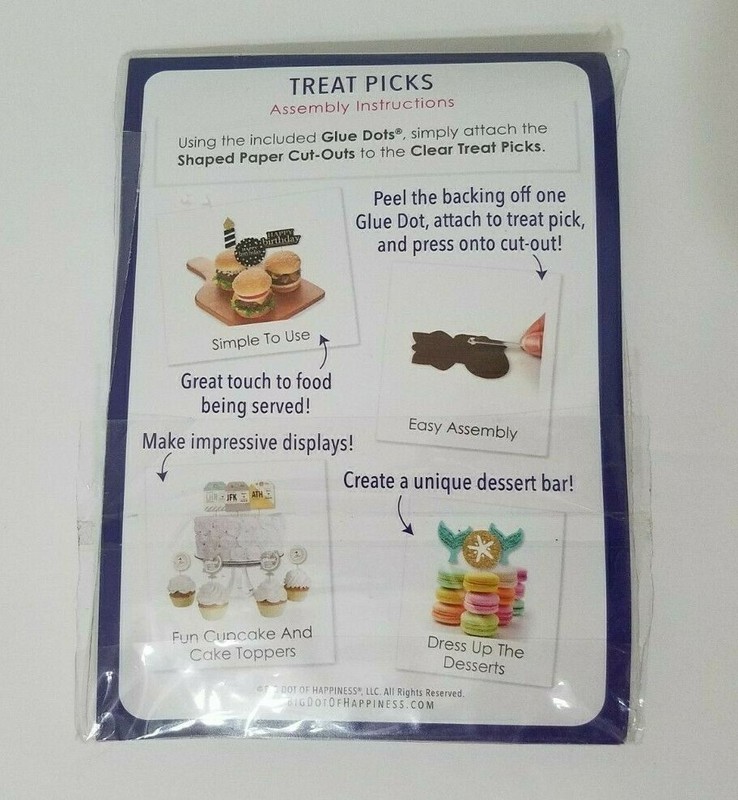 Robot Cupcake Treat Picks & Cake Topper Kit Flag Bunting Birthday Baby Shower gallery