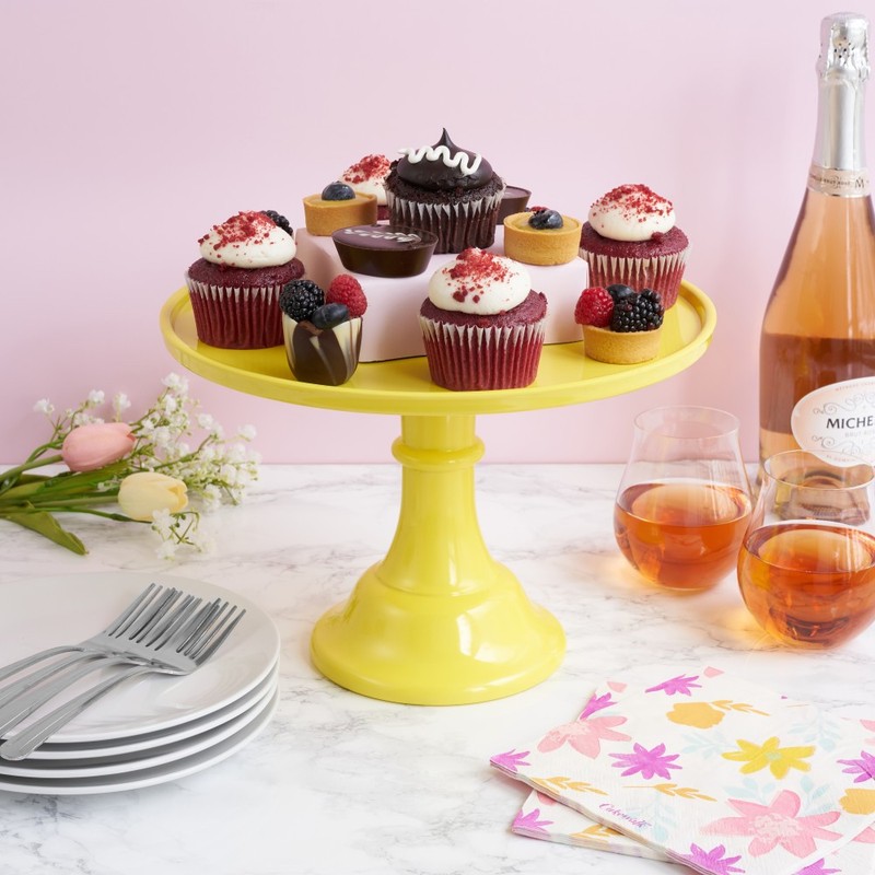 Yellow Melamine Cake Stand gallery