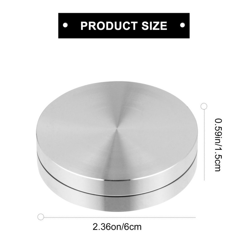 1pc Cake Baking Tray Axle Turntable Aluminum Alloy Rotating Tray Stand Base gallery
