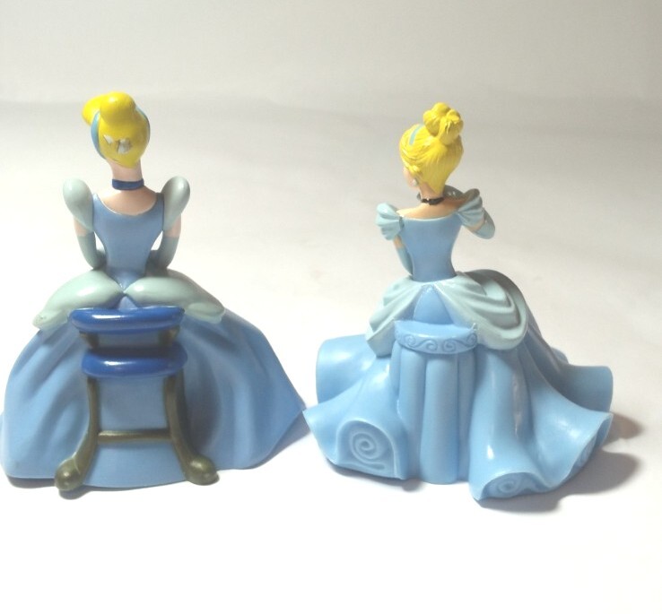 2 Vintage Disney Cinderella PVC Figurines Cake Toppers "Does The Slipper Fit?" gallery
