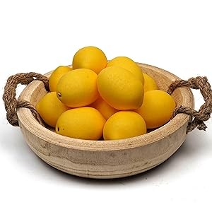 12pcs Artificial Lemons - Yellow Fake Lemons Faux Fruit for Home Kitchen gallery