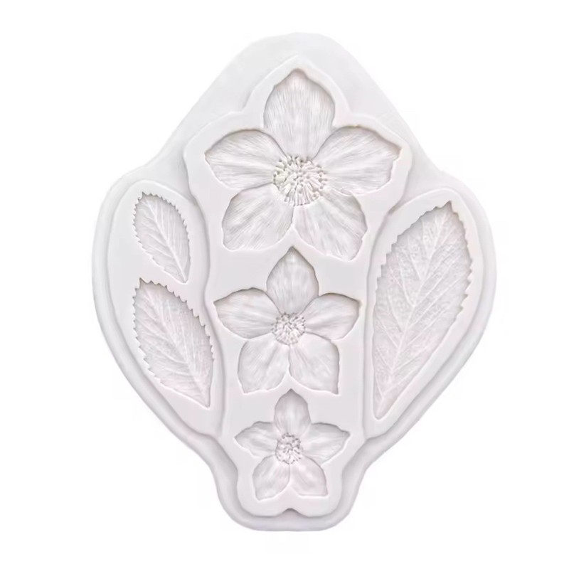 Silicone Strawberry Flower Leaf Mould Chocolate Fondant Sugarcraft Clay Resin gallery