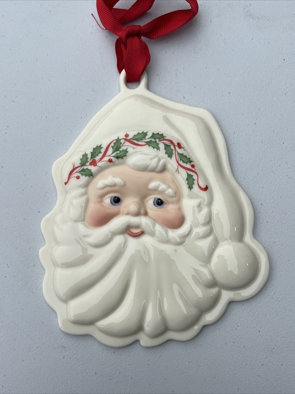 Vintage Lenox Holiday Santa Claus Cookie Press Excellent Condition gallery