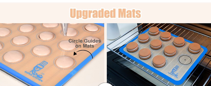Silicone Baking Mat aron - Set of 3 (2 Half Sheet Liners and 1 Quarter gallery