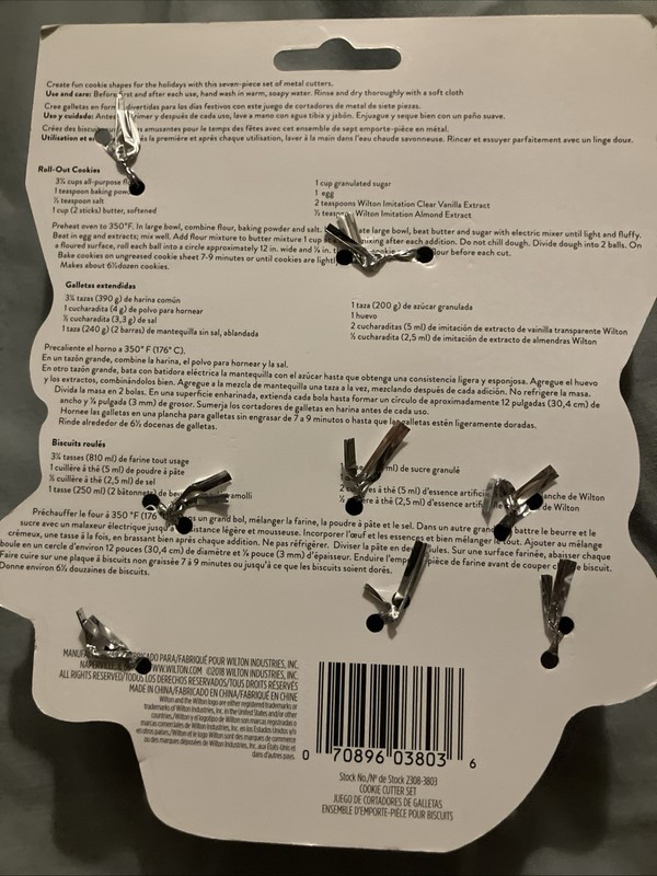 Wilton Metal Cookie Cutter Set 7 Snowflake NEW! gallery