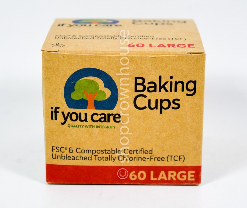 3 If You Care Large Size Unbleached Baking Cups 60 each =180 total 1.37" x 1.96" gallery