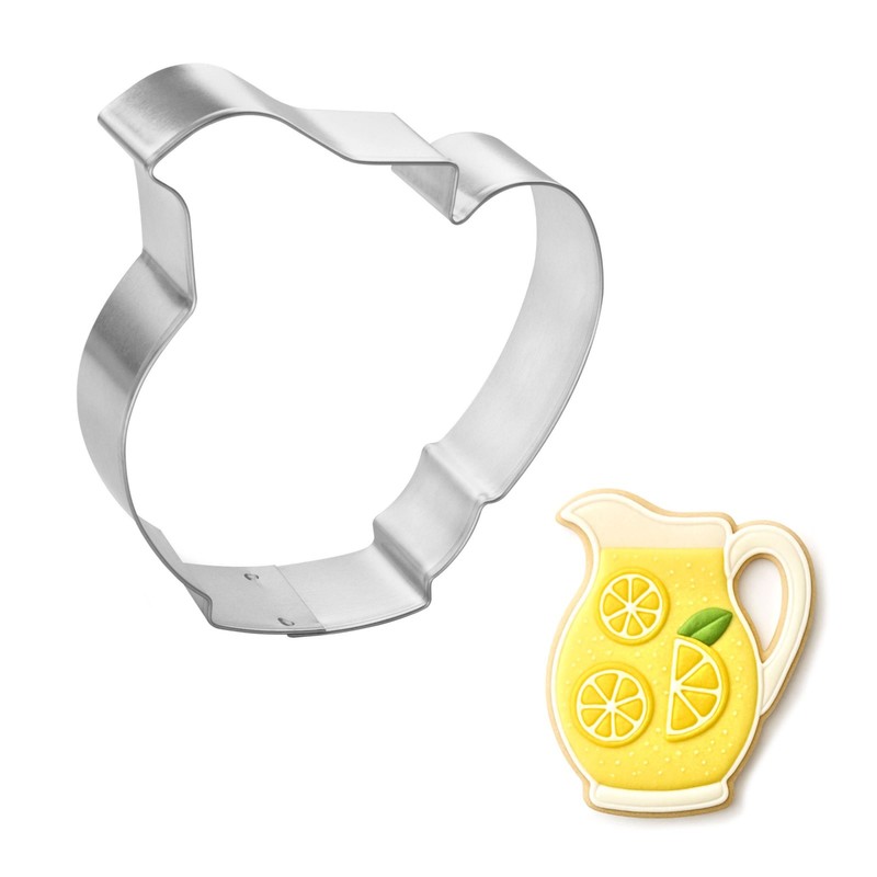 Juice Lemonade Pitcher 3.5” Cookie Cutter Metal BBQ Birthday Party Reunion