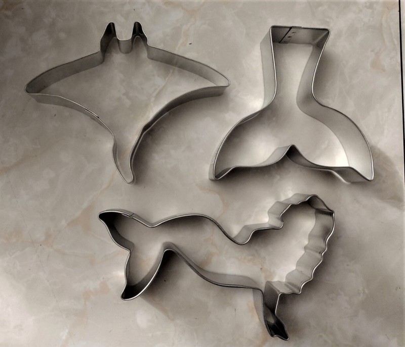 Stingray - Mermaid - Mermaid Tale Fin Cookie Cutter 3pc Set gallery