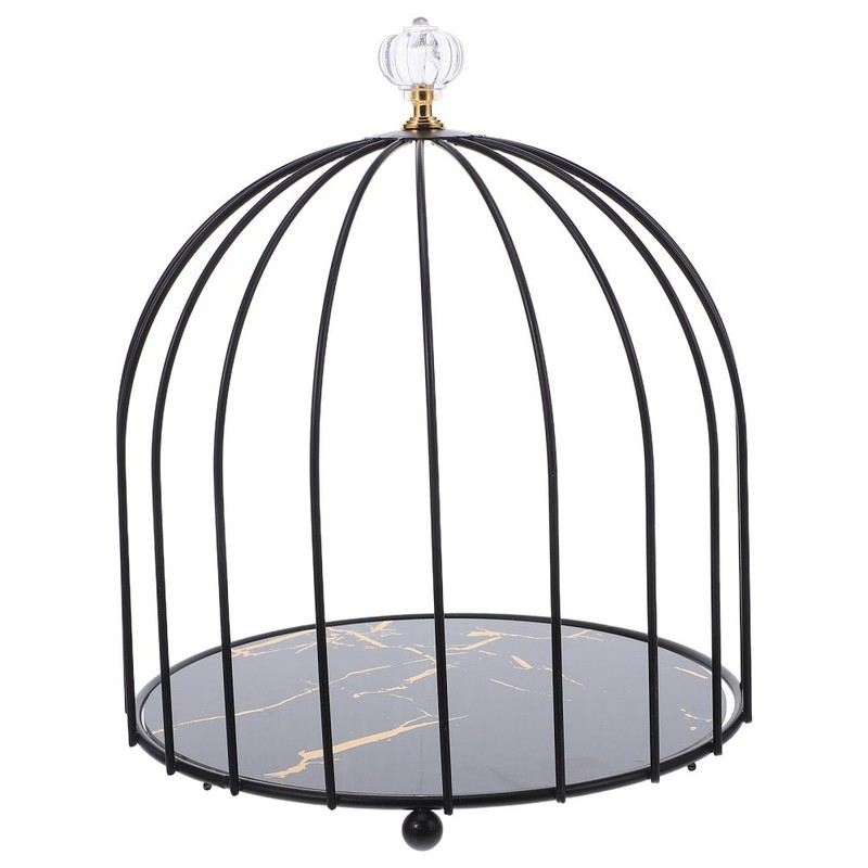 Fruit Serving Tray Kitchen Cake Holders Candy Display Plate Birdcage Stand gallery