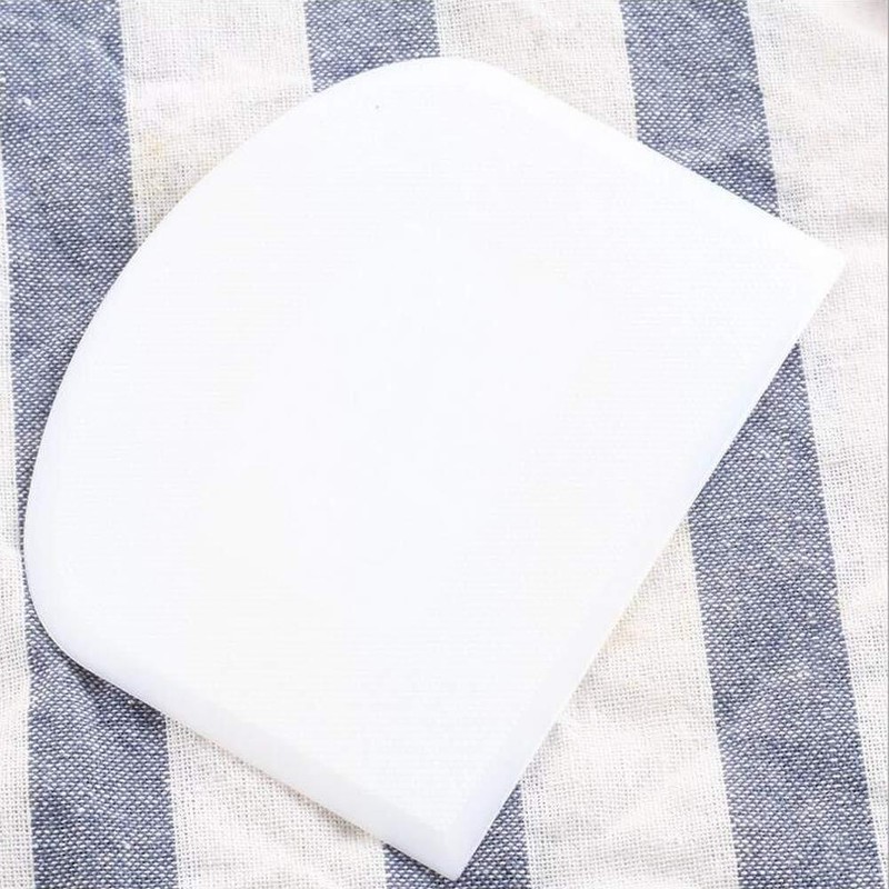 2 Pieces Dough Scraper Bowl Food-safe Plastic Dough Cutter Flexible Bench Multip gallery