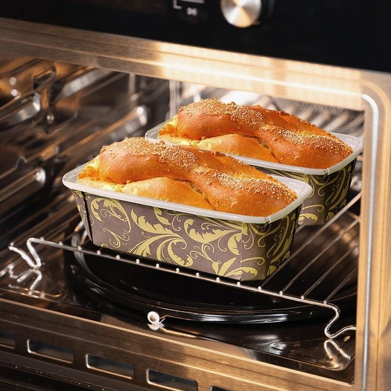 Disposable Loaf Pan Liners 50 Pack Baking Molds W/ Plastic Bags & Ties New gallery