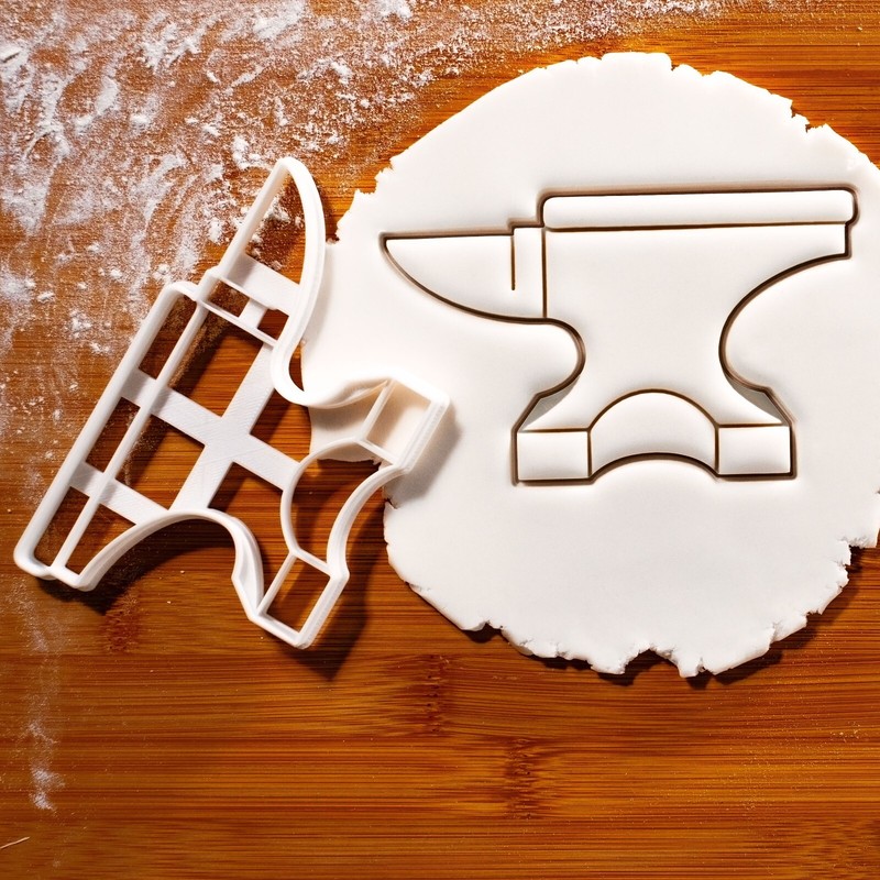 Anvil Cookie Cutter – Blacksmith tools forge hammer diy craft metalwork artisan