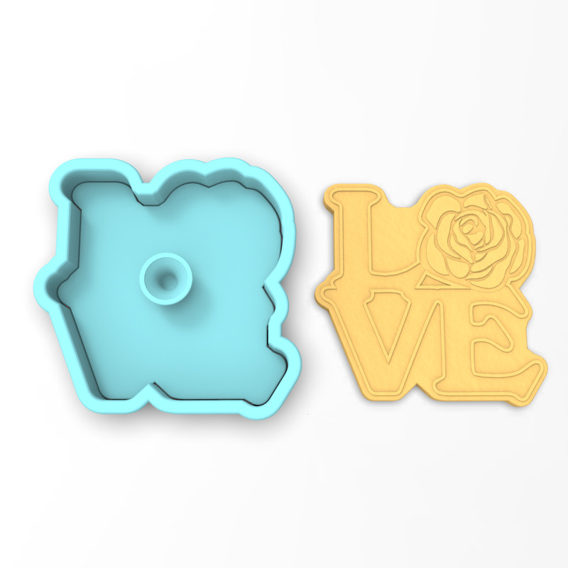 Love Rose Cookie Cutter & Stamp | Valentine's Day Love Wedding Bridal Shower gallery