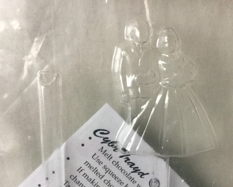 NEW CybrTrayd W024 Bride and Groom Wedding Chocolate Candy Mold Popsicle Sticks gallery