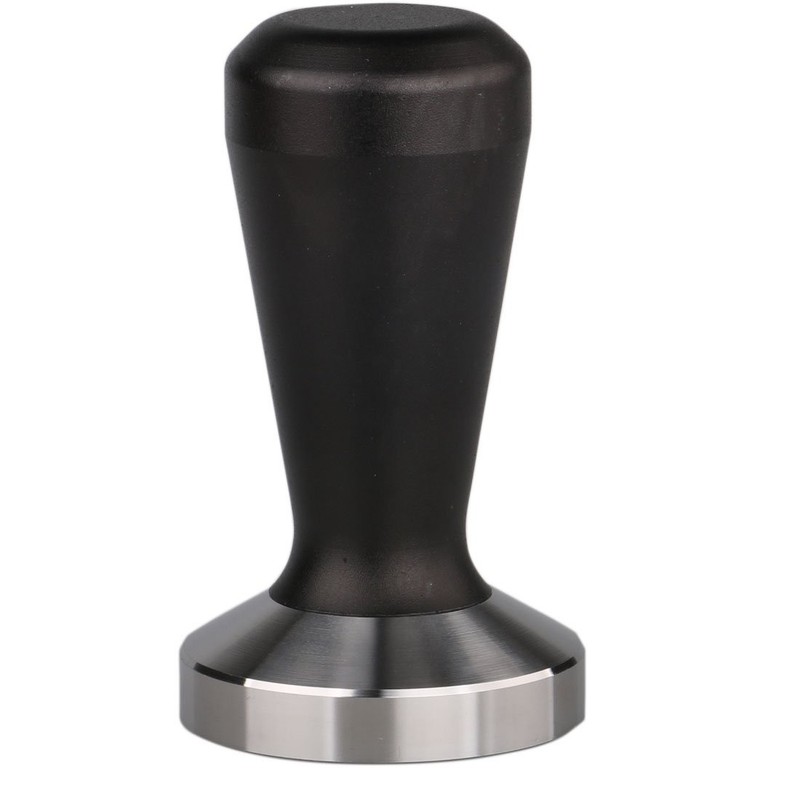 omgogo Stainless Steel Coffee Tamper 49mm Barista Espresso Base 49mm, black