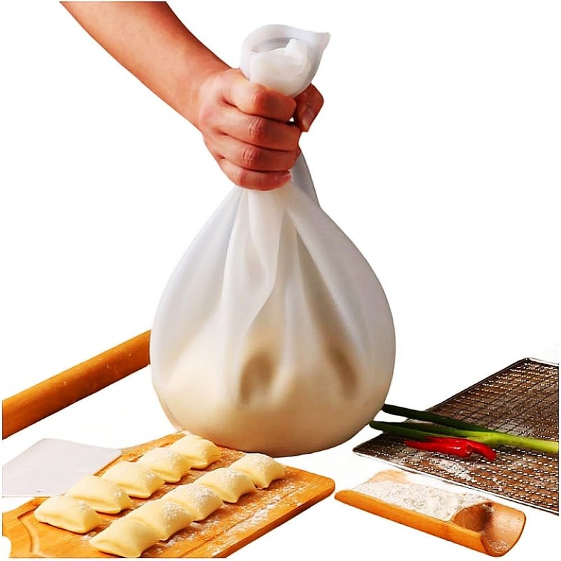 2 PCS Silicone Dough Kneading Bag Multifunctional Flour Mixing Cooking Tool