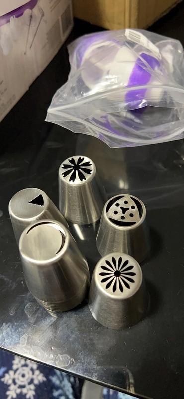 47 Pcs Russian Piping Tips Set Cup Cake Decorating Nozzles Bags Icing Kit New US