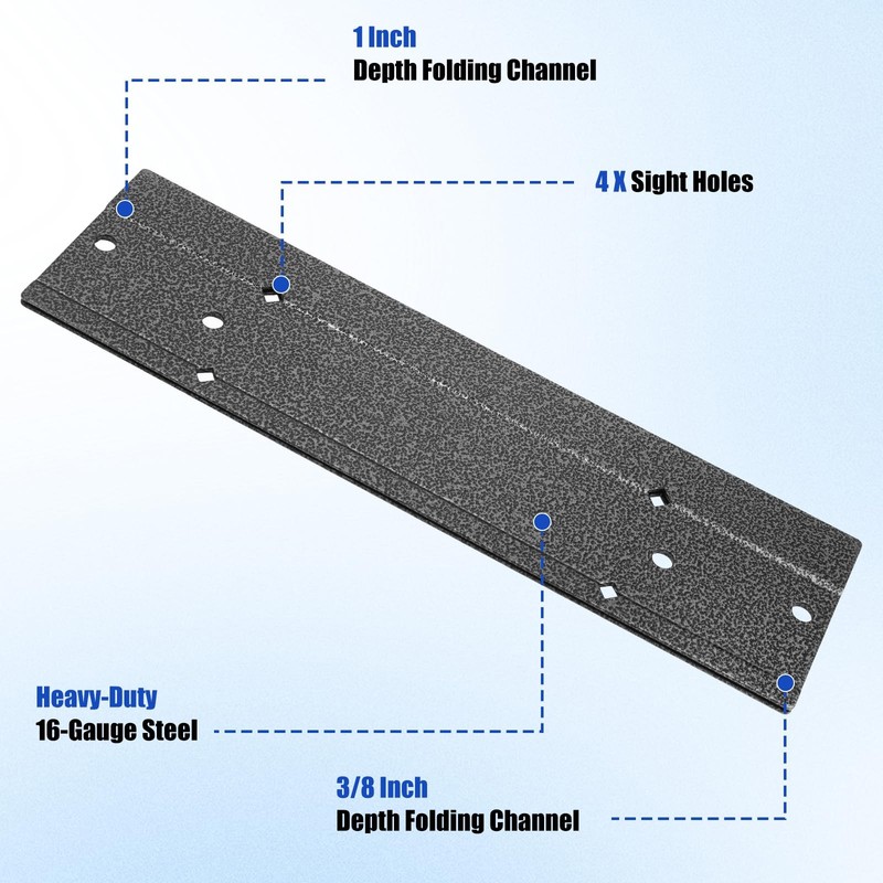 Axfvd 12 Inch Sheet Metal Bender- 3/8 And 1 Folding Depth Metal Folding Tool gallery
