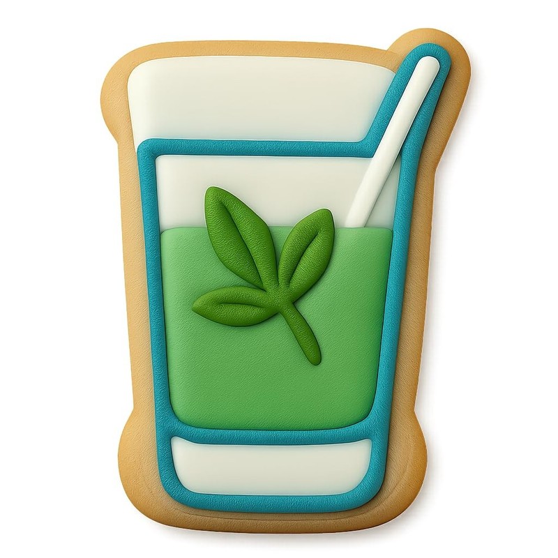Vanilla Honey Mojito Cookie Cutter & Stamp, Fondant & Clay - 4x2.8 gallery