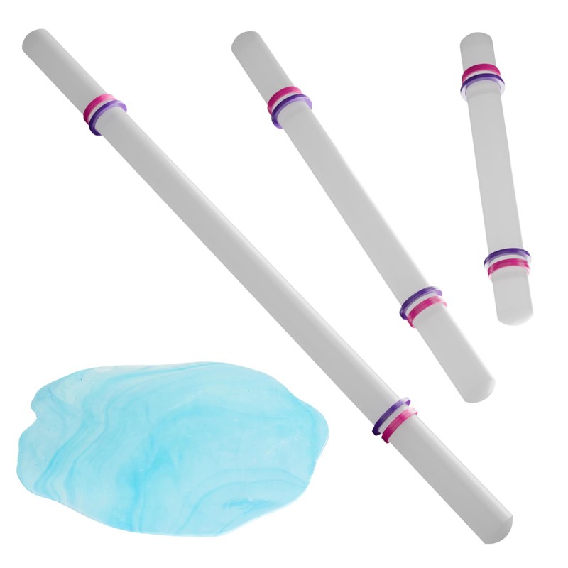 Fondant Roller 3 Size Set for Rolling Fondant Gum Paste Dough Large Medium an…