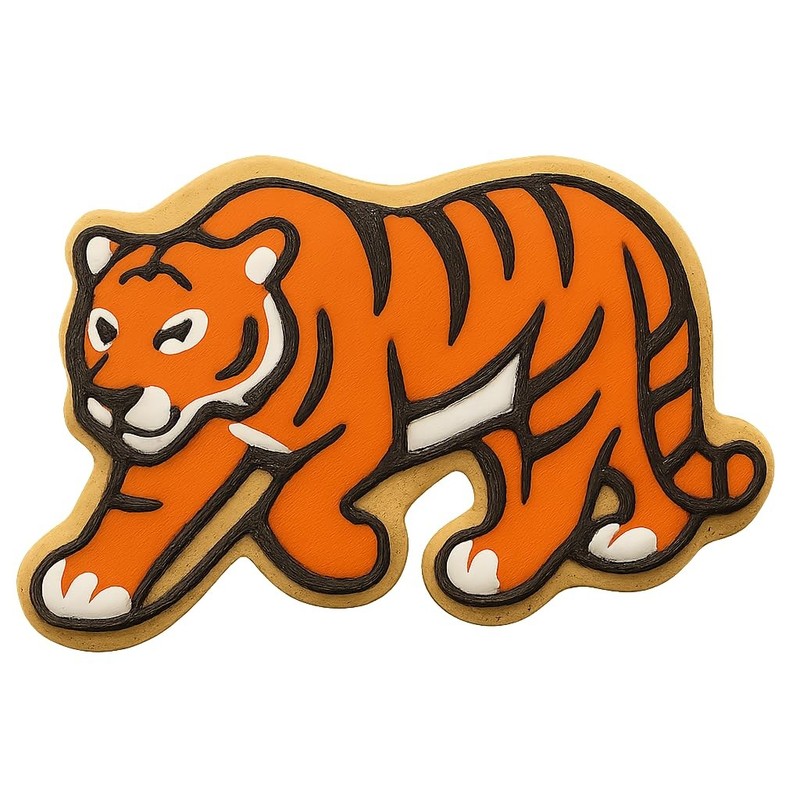 Stalking Tiger Cookie Cutter & Stamp - 4x2.9 Fun Kitchen Baking gallery