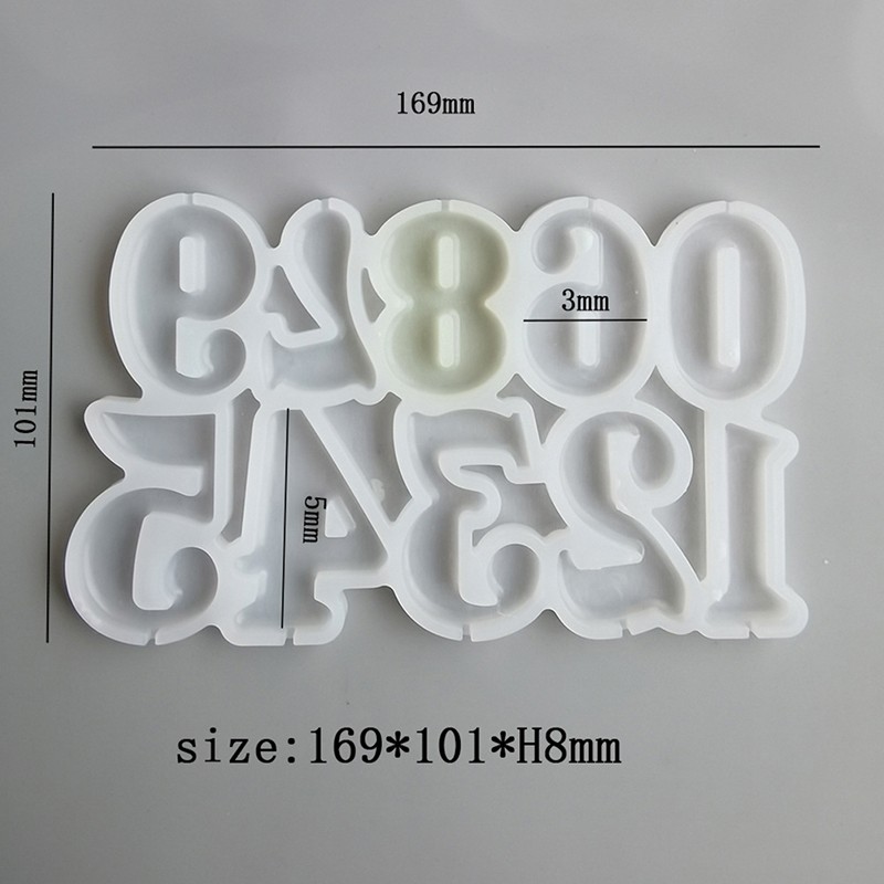 Numeric Shaped Modeling DIY Silicone Mold Birthday Cake Decorating Baking moldAL gallery