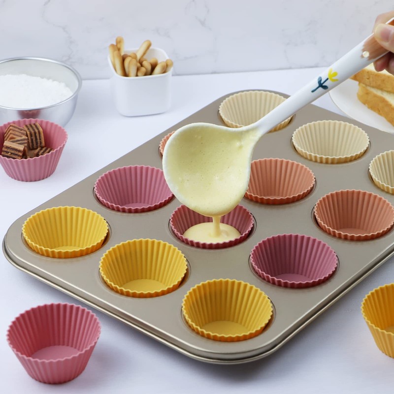 Cupcake Liners Reusable Silicone Baking Cups Non-Stick Muffins Mold Accessories gallery
