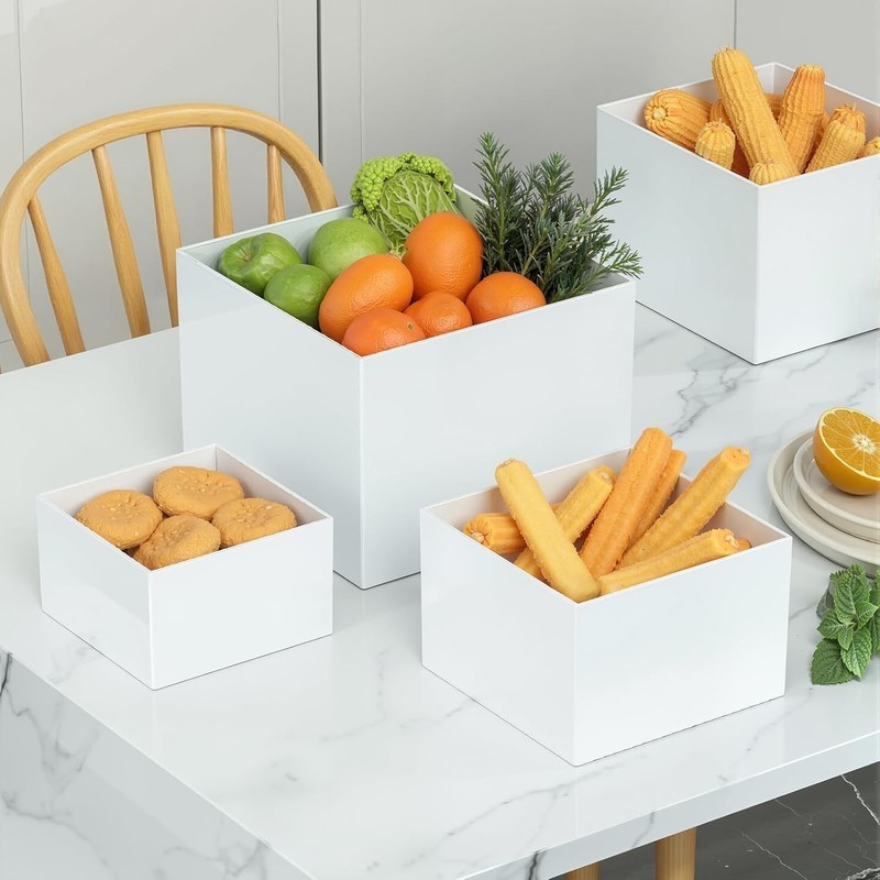 8Pcs Buffet Food Risers Buffet Risers Step 5" 6" 7" 8" 9" 10" 11" 12" Size gallery