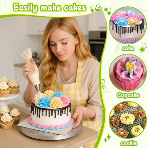 3 Pieces Ball Russian Piping Tips, Stainless Steel Cake Decorating Tips, gallery