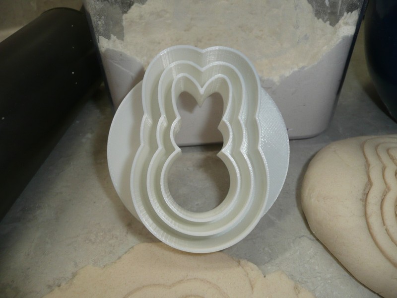 BUNNY RABBIT DESIGN CONCHA CUTTER MEXICAN SWEET BREAD STAMP MADE IN USA PR4976 gallery